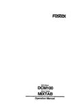 FOSTEX DCM100 MIDI MIXER MIXTAB MIXER TABLET OPERATION MANUAL 34 PAGES ENG