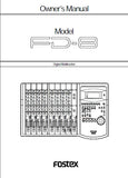 FOSTEX FD-8 8 TRACK MULTITRACKER OWNER'S MANUAL INC BLK DIAG 121 PAGES ENG