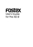 FOSTEX RD-8 AUDIO RECORDER USER'S GUIDE 238 PAGES ENG