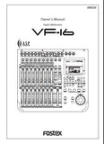 FOSTEX VF-16 DIGITAL MULTITRACKER OWNER'S MANUAL INC BLK DIAG 122 PAGES ENG