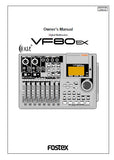 FOSTEX VF80EX DIGITAL MULTITRACKER OWNER'S MANUAL INC BLK DIAG 144 PAGES ENG