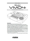 FOSTEX VM04 4 CHANNEL DIGITAL MIXER WITH DSP EFFECTS MIXER OWNER'S MANUAL 27 PAGES ENG
