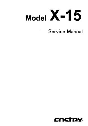 FOSTEX X-15 MULTITRACKER SERVICE MANUAL INC PCBS SCHEM DIAGS AND PARTS LIST 47 PAGES ENG