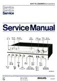 PHILIPS 22AH683 AM FM STEREO RECEIVER SERVICE MANUAL INC BLK DIAGS PCBS SCHEM DIAGS AND PARTS LIST 15 PAGES ENG