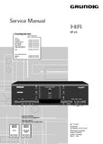 GRUNDIG CF21 FINE ARTS STEREO CASSETTE DECK SERVICE MANUAL INC BLK DIAG PCBS SCHEM DIAGS AND PARTS LIST 21 PAGES ENG DEUT