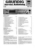 GRUNDIG MCF 400 STEREO CASSETTE TAPE DECK SERVICE ANLEITUNG MIT PCBS SCHEM DIAGS UND PARTS LIST 35 SEITE DEUT