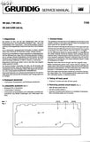 GRUNDIG RR340 RR340L RR340A RR340AL RADIO CASSETTE TAPE RECORDER SERVICE MANUAL INC PCBS AND SCHEM DIAGS 7 PAGES ENG DEUT