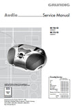 GRUNDIG RR740CD RR770CD CD FM STEREO RADIO CASSETTE TAPE RECORDER SERVICE MANUAL INC PCBS SCHEM DIAGS AND PARTS LIST 40 PAGES ENG DEUT