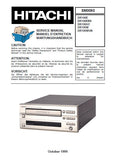 HITACHI D-R100 SERIES STEREO CASSETTE TAPE DECK SERVICE MANUAL INC BLK DIAG PCBS SCHEM DIAG AND PARTS LIST 35 PAGES ENG