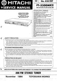 HITACHI FT-5500MKII AM FM STEREO TUNER SERVICE MANUAL INC PCBS SCHEM DIAG AND PARTS LIST 30 PAGES ENG