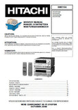 HITACHI HCUR700 SERIES HCUR700C HCUR700E HCUR700EBS HCUR700W MINI COMPONENT HI FI SYSTEM SERVICE MANUAL INC BLK DIAG PCBS SCHEM DIAGS AND PARTS LIST 58 PAGES