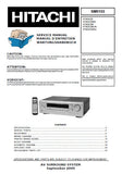 HITACHI HTADD3E HTADD3EBS HTADD3W HTADD3WUN HTADD3WAU AV SURROUND SYSTEM SERVICE MANUAL INC BLK DIAG PCBS  AND SCHEM DIAGS 34 PAGES ENG