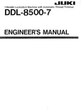 JUKI DDL-8500-7 SEWING MACHINE ENGINEERS MANUAL BOOK INC TRSHOOT GUIDE 46 PAGES ENG