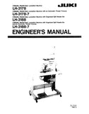 JUKI LH-3178 LH-3178-7 LH-3188 LH-3188-7 SEWING MACHINE ENGINEERS MANUAL BOOK INC TRSHOOT GUIDE 67 PAGES ENG