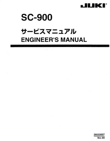 JUKI SC-900 SEWING MACHINE ENGINEERS MANUAL INC BLOCK DIAGS AND TRSHOOT GUIDE 48 PAGES ENG