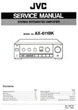 JVC AX-611BK STEREO INTEGRATED AMPLIFIER SERVICE MANUAL INC BLK DIAG PCBS SCHEM DIAG AND PARTS LIST 32 PAGES ENG