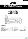 JVC AX-R741TN AX-R742BK REMOTE CONTROL INTEGRATED AMPLIFIER SERVICE MANUAL INC BLK DIAG PCBS SCHEM DIAGS AND PARTS LIST 57 PAGES ENG