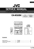 JVC CA-M30BK COMPACT COMPONENT SYSTEM SERVICE MANUAL INC BLK DIAGS PCBS SCHEM DIAGS AND PARTS LIST 148 PAGES ENG