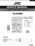 JVC CA-S50BK COMPACT COMPONENT SYSTEM SERVICE MANUAL INC BLK DIAGS PCBS SCHEM DIAGS AND PARTS LIST 140 PAGES ENG