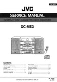 JVC DC-ME3 CD CASSETTE RECEIVER SERVICE MANUAL INC BLK DIAGS PCBS SCHEM DIAGS AND PARTS LIST 84 PAGES ENG