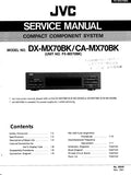 JVC FX-MX70BK DX-MX70BK CA-MX70BK COMPACT COMPONENT SYSTEM SERVICE MANUAL INC BLK DIAG PCBS SCHEM DIAGS AND PARTS LIST 28 PAGES ENG