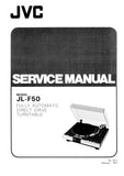 JVC JL-F50 FULLY AUTOMATIC DIRECT DRIVE TURNTABLE SERVICE MANUAL INC BLK DIAG PCBS SCHEM DIAG AND PARTS LIST 24 PAGES ENG