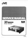 JVC JR-S600 STEREO RECEIVER SERVICE MANUAL INC PCBS SCHEM DIAG AND PARTS LIST 55 PAGES ENG