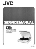 JVC L-E3 LINEAR TRACKING FULLY AUTOMATIC TURNTABLE SERVICE MANUAL INC PCBS SCHEM DIAGS AND PARTS LIST 26 PAGES ENG