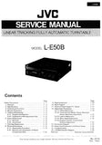 JVC L-E50B LINEAR TRACKING FULLY AUTOMATIC TURNTABLE SERVICE MANUAL INC PCBS SCHEM DIAG AND PARTS LIST 32 PAGES ENG