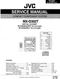 JVC MDX-D320T COMPACT COMPONENT SYSTEM SERVICE MANUAL INC BLK DIAG PCBS SCHEM DIAGS AND PARTS LIST 126 PAGES ENG
