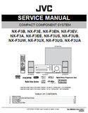 JVC NX-F3 SERIES COMPACT COMPONENT SYSTEM SERVICE MANUAL INC BLK DIAG PCBS SCHEM DIAGS AND PARTS LIST 75 PAGES ENG