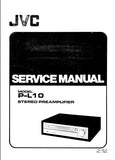 JVC P-L10 STEREO PREAMPLIFIER SERVICE MANUAL INC BLK DIAG PCBS SCHEM DIAGS AND PARTS LIST 14 PAGES ENG
