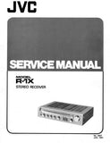 JVC R-1X STEREO RECEIVER SERVICE MANUAL INC PCBS SCHEM DIAGS AND PARTS LIST 18 PAGES ENG