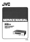 JVC R-S77 DIGITAL SYNTHESIZER STEREO RECEIVER SUPER A SERVICE MANUAL INC PCBS SCHEM DIAGS AND PARTS LIST 27 PAGES ENG