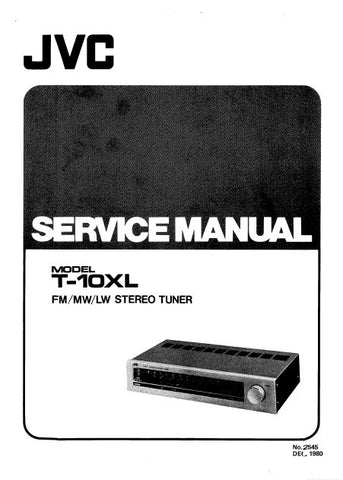 JVC T-10XL FM MW LW STEREO TUNER SERVICE MANUAL INC BLK DIAG PCB SCHEM DIAG AND PARTS LIST 17 PAGES ENG