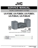 JVC UX-F2 SERIES MICRO COMPONENT SYSTEM SERVICE MANUAL INC BLK DIAG PCBS SCHEM DIAGS AND PARTS LIST 52 PAGES ENG