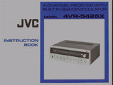 JVC 4VR-5426X 4 CHANNEL RECEIVER INSTRUCTION BOOK INC CONN DIAGS 16 PAGES ENG