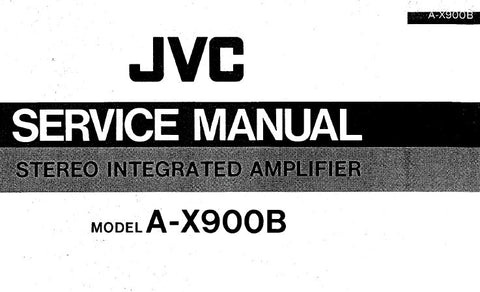 JVC A-X900B STEREO INTEGRATED AMPLIFIER SERVICE MANUAL INC SCHEM DIAG WIRING DIAG BLK DIAG PCB'S AND PARTS LIST 36 PAGES ENG