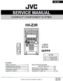 JVC HX-Z3R COMPACT COMPONENT SYSTEM SERVICE MANUAL INC BLK DIAG PCBS SCHEM DIAGS AND PARTS LIST 83 PAGES ENG