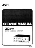 JVC JA-S71 STEREO INTEGRATED AMPLIFIER SERVICE MANUAL INC BLK DIAG PCBS SCHEM DIAG AND PARTS LIST 28 PAGES ENG