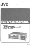 JVC JR-S100L MARK II STEREO RECEIVER SERVICE MANUAL INC SCHEM DIAG PCB'S AND PARTS LIST 31 PAGES ENG