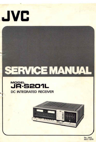 JVC JR-S201L DC INTEGRATED RECEIVER SERVICE MANUAL INC PCBS AND PARTS LIST 31 PAGES ENG
