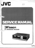 JVC JR-S501 DC INTEGRATED RECEIVER SERVICE MANUAL INC PCBS SCHEM DIAGS AND PARTS LIST 42 PAGES ENG