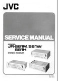 JVC JR-S81M JR-S81W JR-S81H STEREO RECEIVER SERVICE MANUAL INC SCHEM DIAG PCB'S AND PARTS LIST 31 PAGES ENG