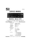 JVC MCA-V7E SOLID STATE 4 CHANNEL INTEGRATED AMPLIFIER SERVICE MANUAL INC BLK DIAG PCBS SCHEM DIAG  AND PARTS LIST 28 PAGES ENG