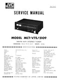 JVC MCT-V7E 5109 AM FM HIFI STEREO TUNER SERVICE MANUAL INC PCBS SCHEM DIAG AND PARTS LIST 27 PAGES ENG