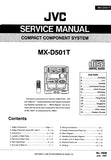 JVC MX-D501T COMPACT COMPONENT SYSTEM SERVICE MANUAL INC BLK DIAG PCBS SCHEM DIAGS AND PARTS LIST 110 PAGES ENG