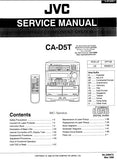 JVC MX-D5T CA-D5T COMPACT COMPONENT SYSTEM SERVICE MANUAL INC BLK DIAG PCBS SCHEM DIAGS AND PARTS LIST 135 PAGES ENG