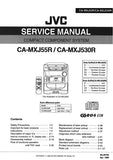 JVC MX-J55R MX-J530R COMPACT COMPONENT SYSTEM SERVICE MANUAL INC BLK DIAG PCBS SCHEM DIAGS AND PARTS LIST 126 PAGES ENG