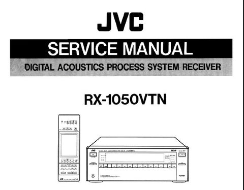 JVC RX-1050VTN DIGITAL ACOUSTICS PROCESS SYSTEM RECEIVER SERVICE MANUAL INC BLK DIAG CONN DIAG SCHEM DIAG PCB'S AND PARTS LIST PLUS INSTR 150 PAGES ENG